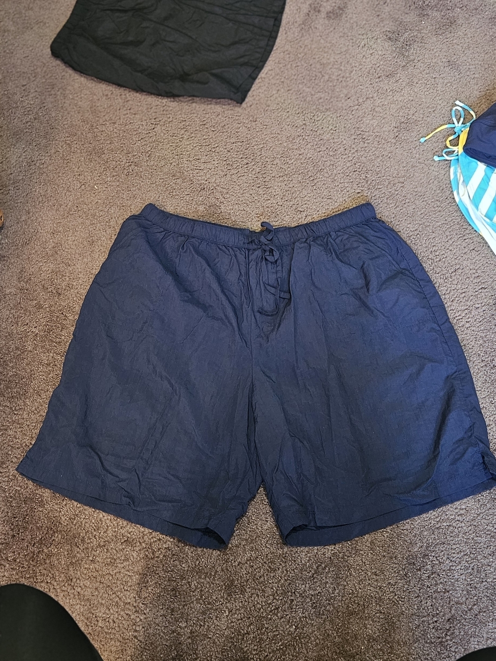 Swimsuits For All Navy and Magenta Swim Cover-Up Shorts